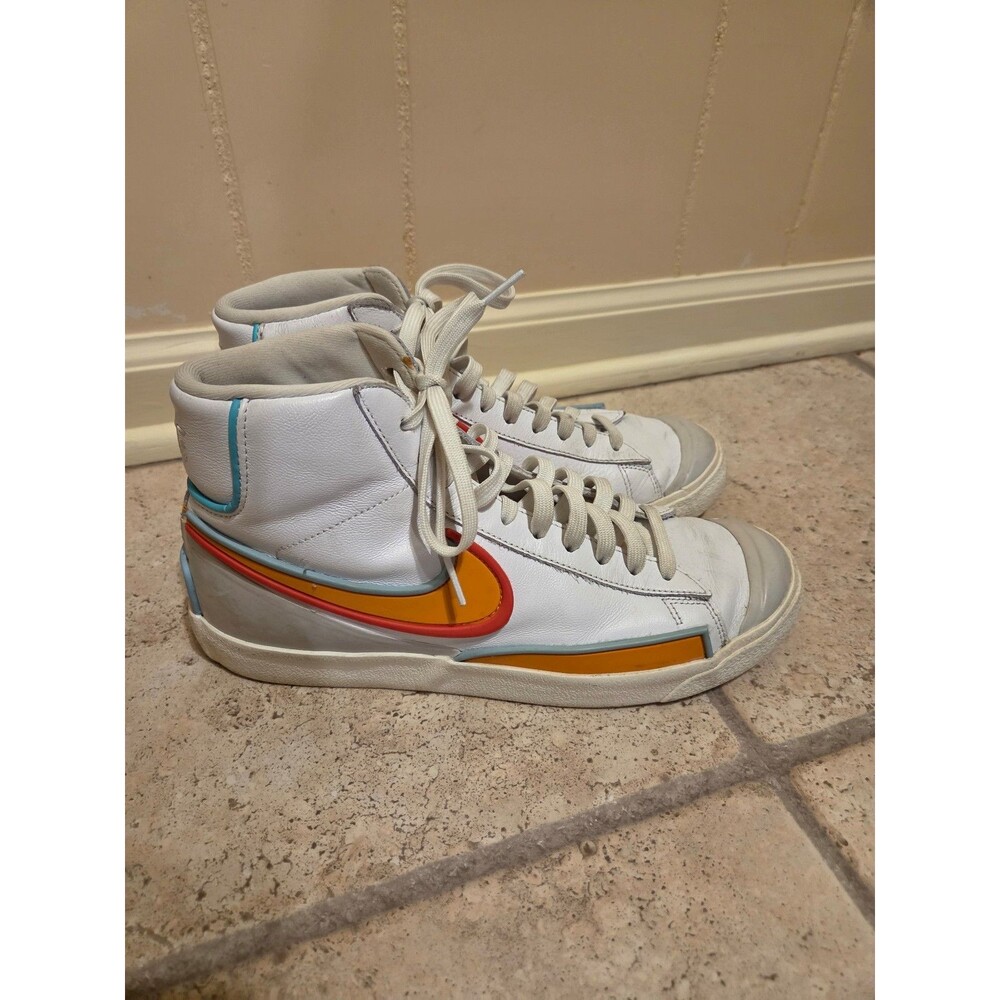 Nike Blazer Mid '77 Vintage Infinite White Kumquat Sneakers Women's 8.5